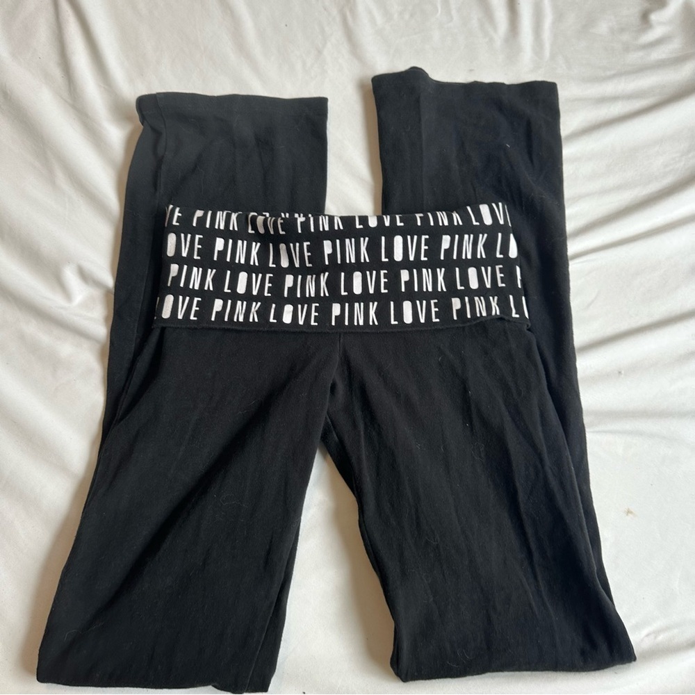 Y2K Victoria's Secret foldover Waist Flare Yoga Pants